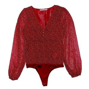 NWT Abercrombie Long Sleeve Bodysuit - V Neck
